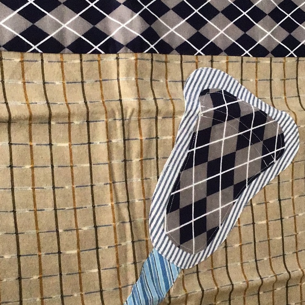 Lacrosse stick boys men sport pillow case Argyle